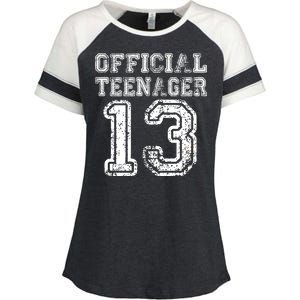 Official Teenager 13th Birthday Enza Ladies Jersey Colorblock Tee