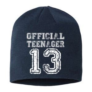 Official Teenager 13th Birthday Sustainable Beanie