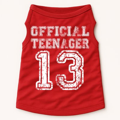 Official Teenager 13th Birthday Doggie Tank