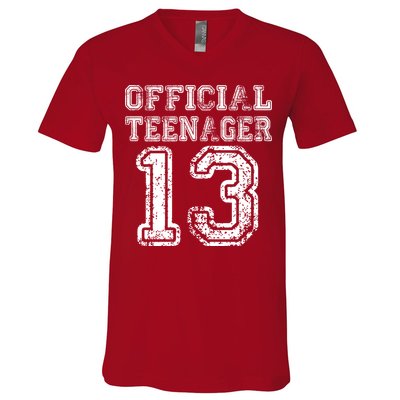 Official Teenager 13th Birthday V-Neck T-Shirt