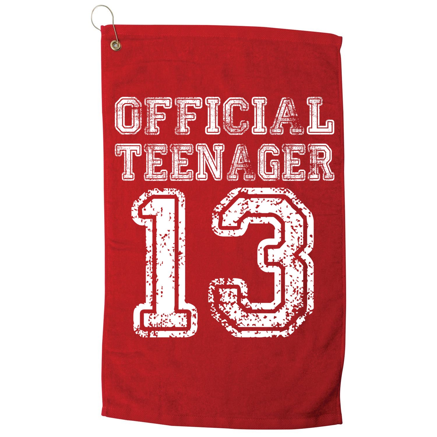 Official Teenager 13th Birthday Golf Towel