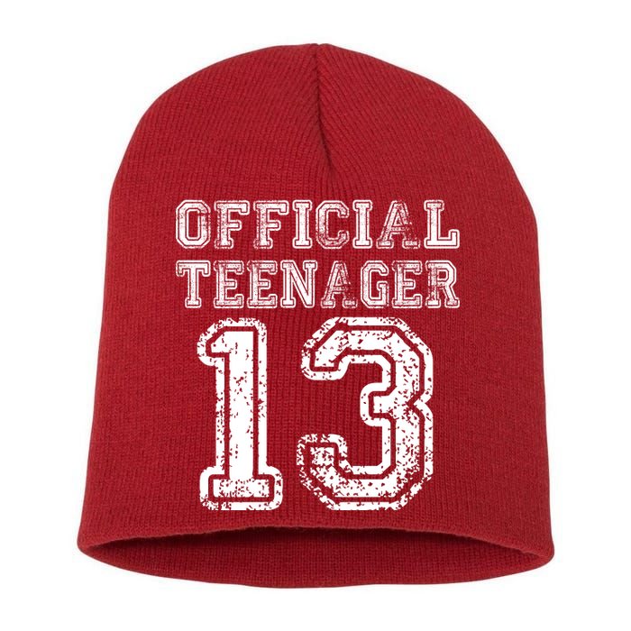 Official Teenager 13th Birthday Short Acrylic Beanie