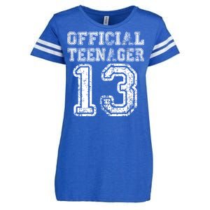 Official Teenager 13th Birthday Enza Ladies Jersey Football T-Shirt