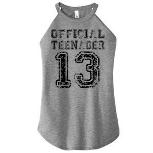 Official Teenager 13th Birthday Women's Perfect Tri Rocker Tank