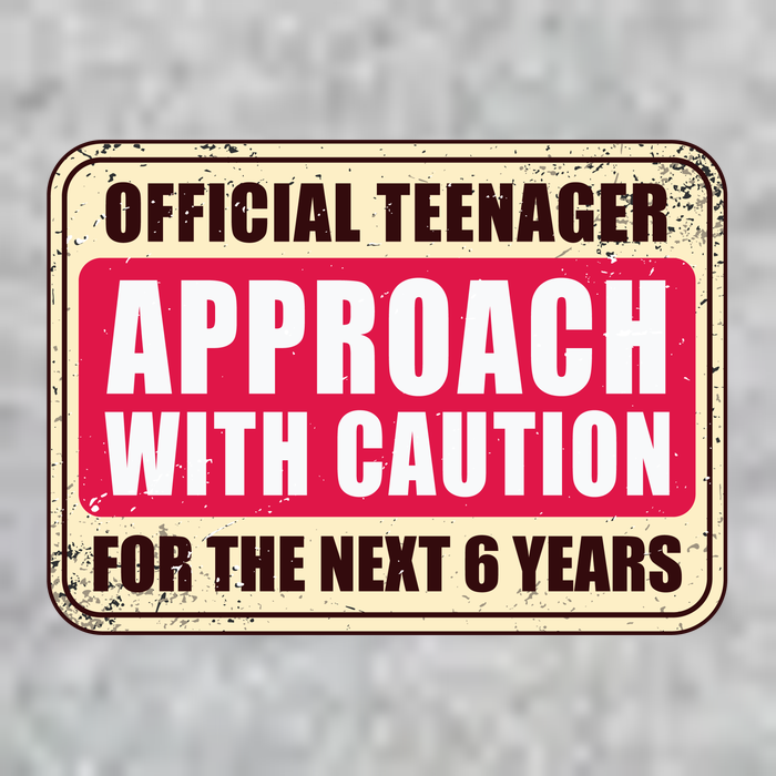 Official Teenager Approach With Caution Premium T-Shirt
