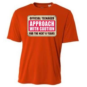 Official Teenager Approach With Caution Cooling Performance Crew T-Shirt