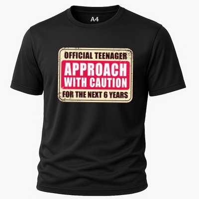 Official Teenager Approach With Caution Performance Shirt