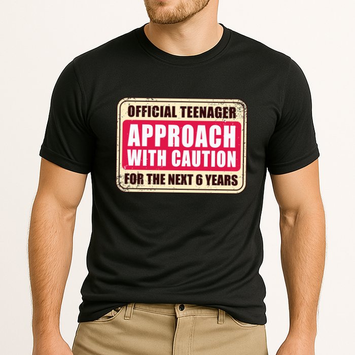 Official Teenager Approach With Caution Cooling Performance Crew T-Shirt