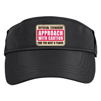Official Teenager Approach With Caution Adult Drive Performance Visor