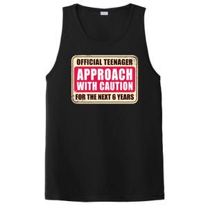 Official Teenager Approach With Caution PosiCharge Competitor Tank