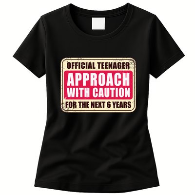 Official Teenager Approach With Caution Womens T-Shirt