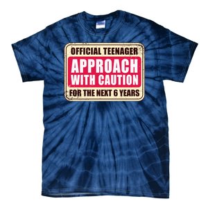 Official Teenager Approach With Caution Tie-Dye T-Shirt