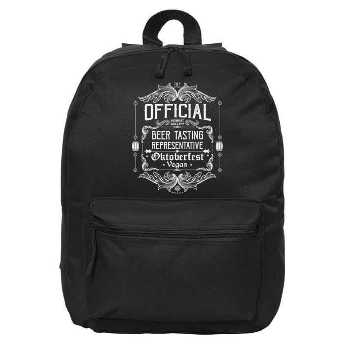 Official Vegas Oktoberfest Beer Tasting Representative 16 in Basic Backpack