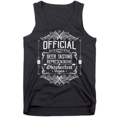 Official Vegas Oktoberfest Beer Tasting Representative Tank Top
