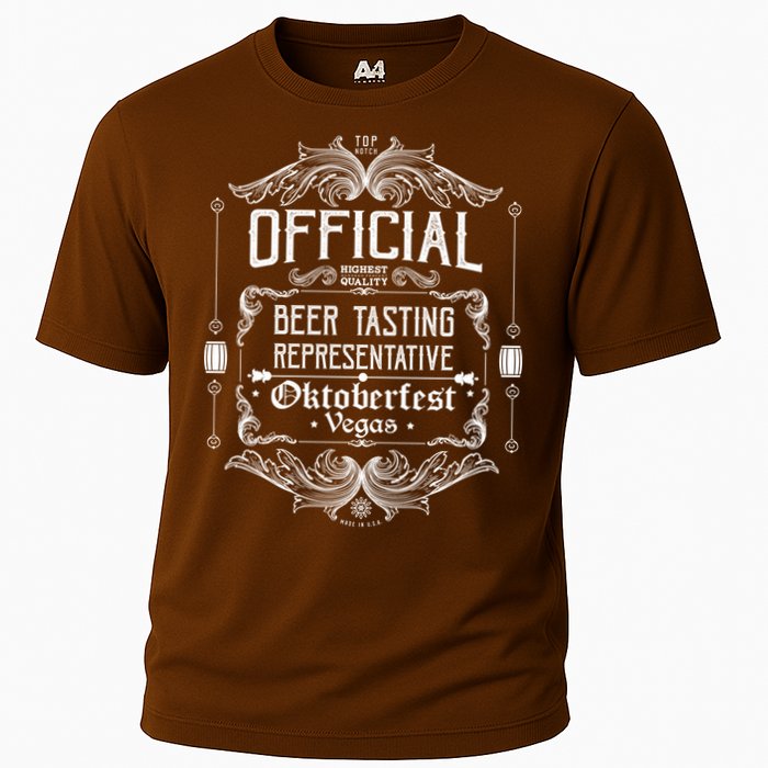 Official Vegas Oktoberfest Beer Tasting Representative Cooling Performance Crew T-Shirt