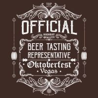 Official Vegas Oktoberfest Beer Tasting Representative Cooling Performance Crew T-Shirt