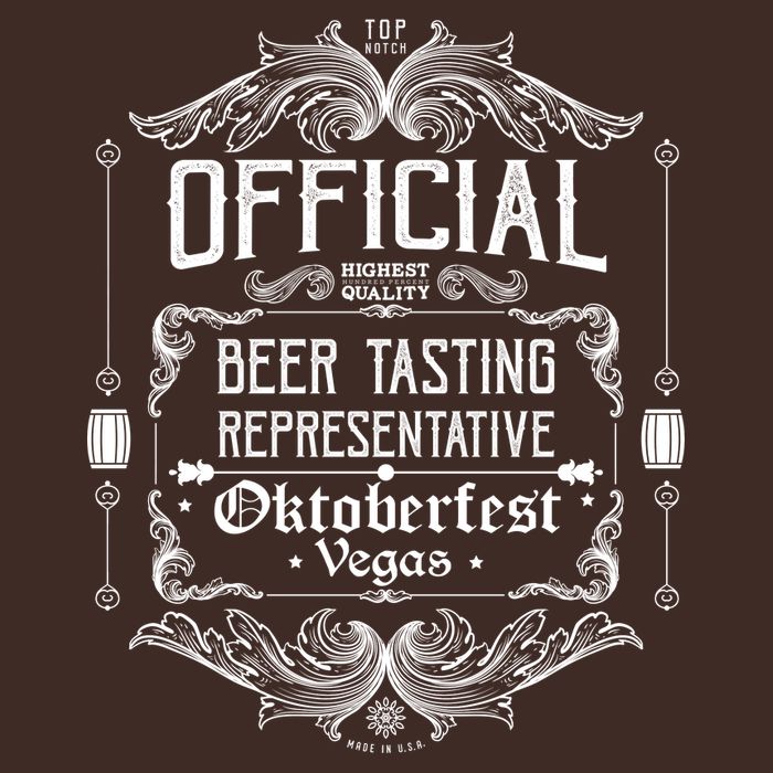 Official Vegas Oktoberfest Beer Tasting Representative Cooling Performance Crew T-Shirt