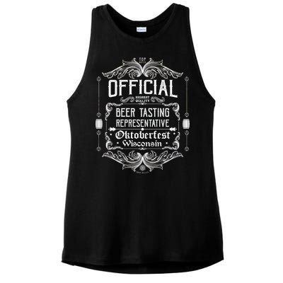 Official Wisconsin Oktoberfest Beer Tasting Representative Ladies PosiCharge Tri-Blend Wicking Tank