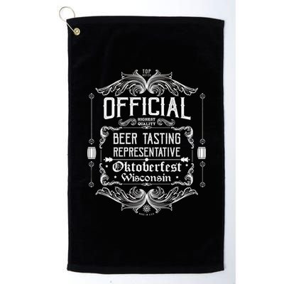 Official Wisconsin Oktoberfest Beer Tasting Representative Platinum Collection Golf Towel