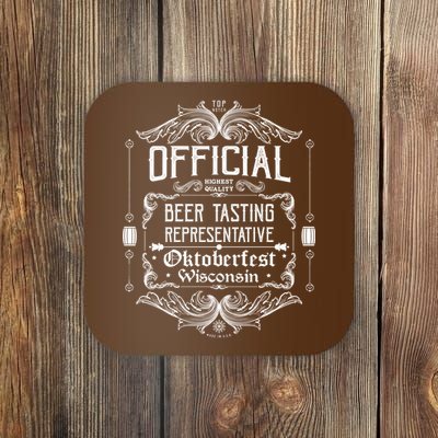 Official Wisconsin Oktoberfest Beer Tasting Representative Coaster