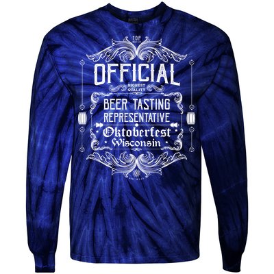 Official Wisconsin Oktoberfest Beer Tasting Representative Tie-Dye Long Sleeve Shirt