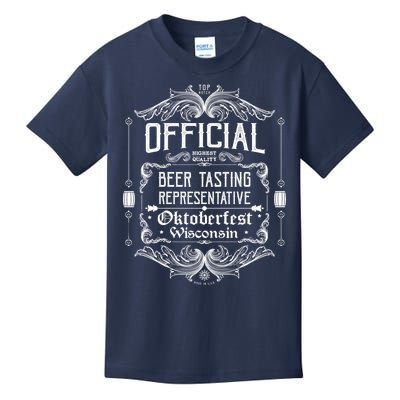 Official Wisconsin Oktoberfest Beer Tasting Representative Kids T-Shirt