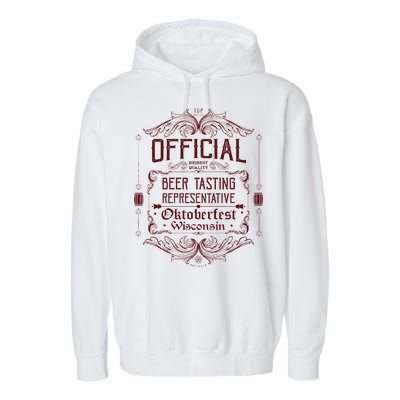 Official Wisconsin Oktoberfest Beer Tasting Representative Garment-Dyed Fleece Hoodie