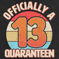 Officially A Quaranteen 13th Birthday Adult Drive Performance Visor