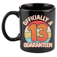 Officially A Quaranteen 13th Birthday 11oz C Handle Ceramic Mug