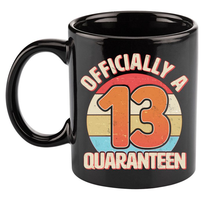 Officially A Quaranteen 13th Birthday 11oz C Handle Ceramic Mug