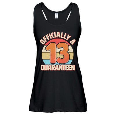 Officially A Quaranteen 13th Birthday Ladies Essential Flowy Tank