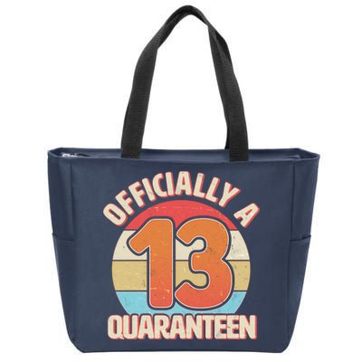 Officially A Quaranteen 13th Birthday Zip Tote Bag