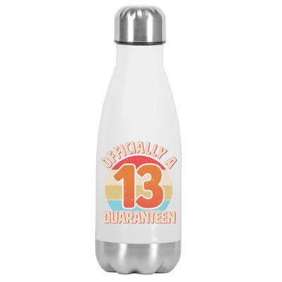 Officially A Quaranteen 13th Birthday Stainless Steel Insulated Water Bottle