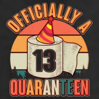 Officially A Quaranteen 13th Birthday Retro 7 Panel Mesh Trucker Snapback Hat
