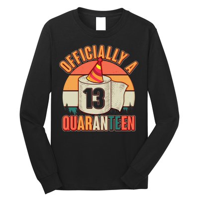 Officially A Quaranteen 13th Birthday Retro Long Sleeve Shirt