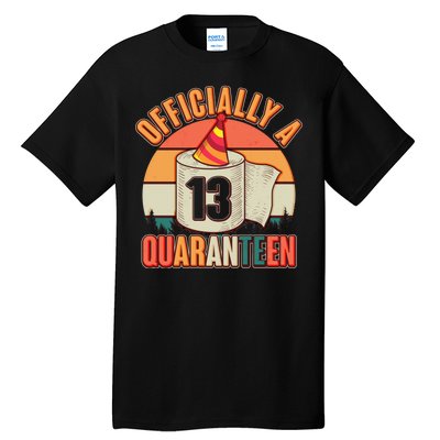 Officially A Quaranteen 13th Birthday Retro Tall T-Shirt