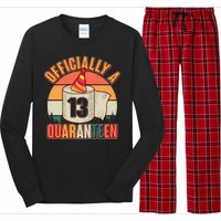 Officially A Quaranteen 13th Birthday Retro Long Sleeve Pajama Set