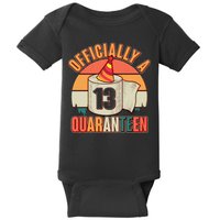 Officially A Quaranteen 13th Birthday Retro Baby Bodysuit