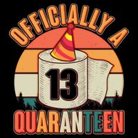 Officially A Quaranteen 13th Birthday Retro Baby Bodysuit