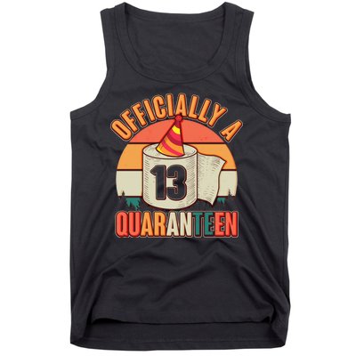 Officially A Quaranteen 13th Birthday Retro Tank Top