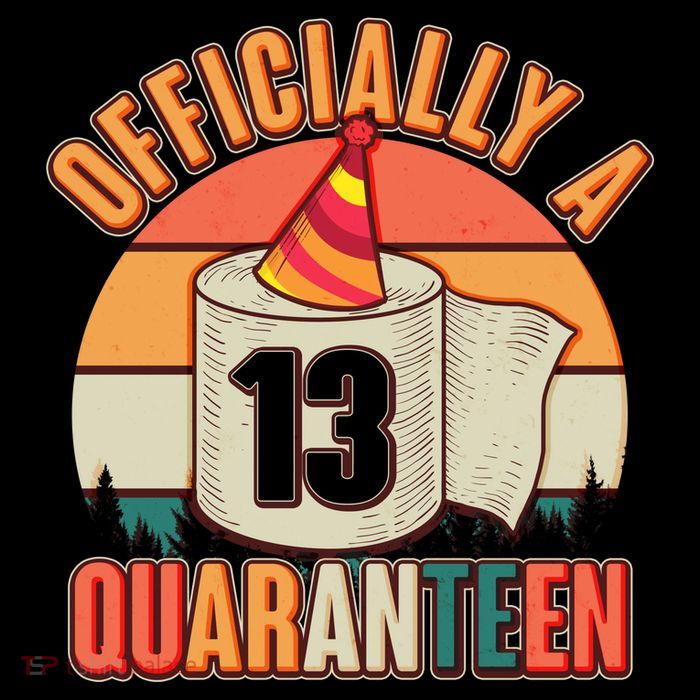 Officially A Quaranteen 13th Birthday Retro Tank Top