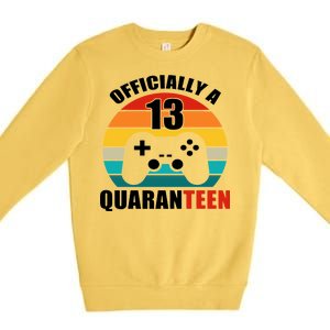 Officially Quaranteen 13th Birthday Premium Crewneck Sweatshirt