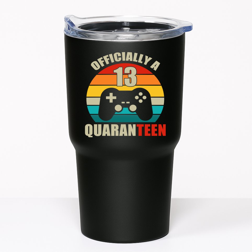 Officially Quaranteen 13th Birthday Tumbler