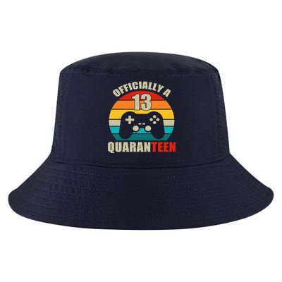Officially Quaranteen 13th Birthday Cool Comfort Performance Bucket Hat