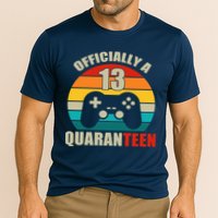Officially Quaranteen 13th Birthday Cooling Performance Crew T-Shirt