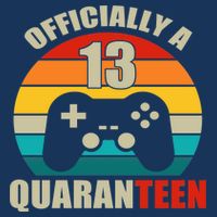 Officially Quaranteen 13th Birthday Cooling Performance Crew T-Shirt