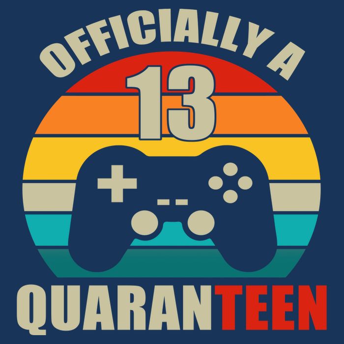 Officially Quaranteen 13th Birthday Cooling Performance Crew T-Shirt