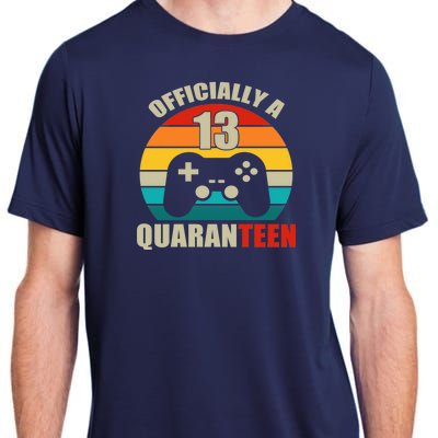 Officially Quaranteen 13th Birthday Adult ChromaSoft Performance T-Shirt