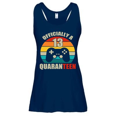 Officially Quaranteen 13th Birthday Ladies Essential Flowy Tank