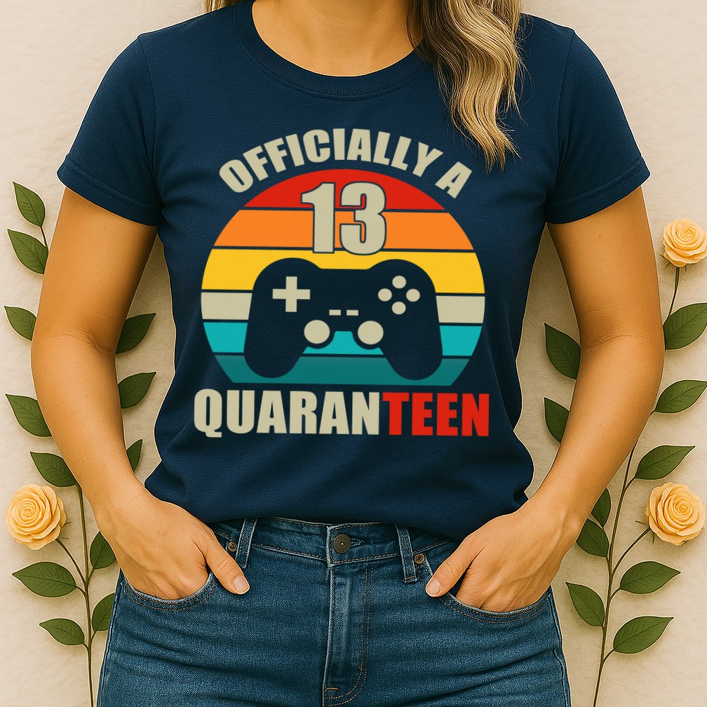 Officially Quaranteen 13th Birthday Womens T-Shirt
